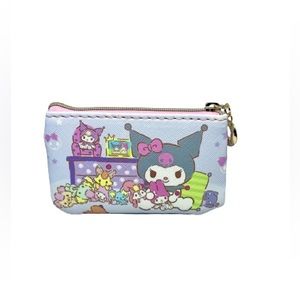 NEW Sanrio Kuromi With Friends Pale Purple Girls PU Leather Coin Purse